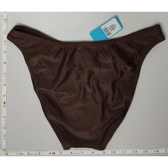 NWT California Waves Brown High Cut bikini bottom - Picture 5 of 7